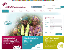 Tablet Screenshot of ghana.datingtalk.net